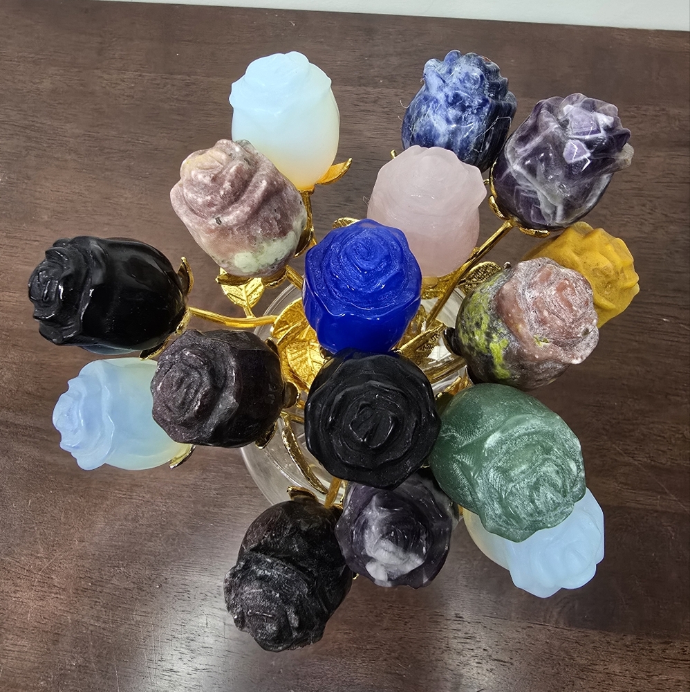 Amethyst Crystal Rose - Picture 11 of 11